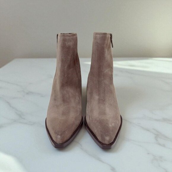 NIB Sam Edelman Womens Jane Taupe Ankle Boots Shoes - Picture 10 of 10